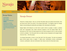 Tablet Screenshot of navajonature.org